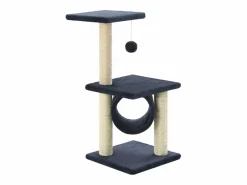 Clicnbuy Rascador para gatos con poste de sisal 65 cm oscuro Azul New