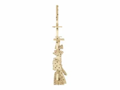 Rascador para gatos con poste de sisal 230-250 cm huellas ES769338 Beige Sale