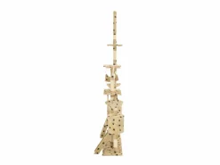 Rascador para gatos con poste de sisal 230-250 cm huellas ES769338 Beige Sale