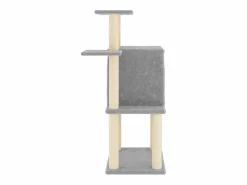 Clicnbuy Juego De Animales|Rascador para gatos con postes de sisal claro 97 cm