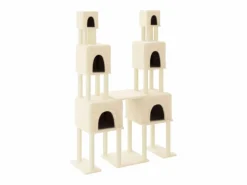 Clicnbuy Juego De Animales|Rascador para gatos con postes de sisal color 199 cm
