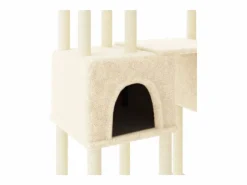 Clicnbuy Juego De Animales|Rascador para gatos con postes de sisal color 199 cm