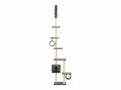 Rascador para gatos con poste de sisal huellas 260 cm^Clicnbuy Hot