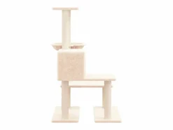 Clicnbuy Rascador para gatos con postes de sisal color 94,5 cm Crema Online