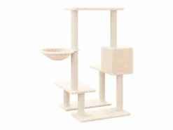Clicnbuy Rascador para gatos con postes de sisal color 94,5 cm Crema Online