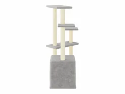 Rascador para gatos con postes de sisal claro 107,5 cm^Clicnbuy