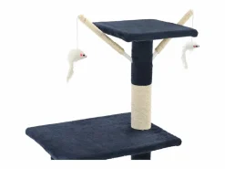 Clicnbuy Juego De Animales|Rascador para gatos con poste de sisal 138 cm oscuro