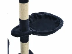 Clicnbuy Juego De Animales|Rascador para gatos con poste de sisal 138 cm oscuro