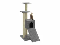 Rascador para gatos con postes de sisal claro 92 cm^Clicnbuy Outlet