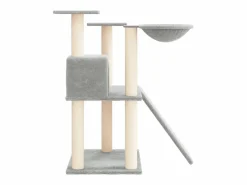 Clicnbuy Rascador para gatos con postes de sisal claro 83 cm Gris Best