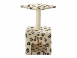 Clicnbuy Juego De Animales|Rascador para gatos con poste de sisal 55 cm huellas