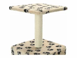 Clicnbuy Juego De Animales|Rascador para gatos con poste de sisal 55 cm huellas