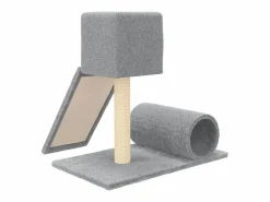 Juego De Animales|Rascador para gatos con postes de sisal claro 59 cm ES688476