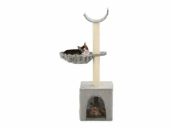 Rascador para gatos con poste de sisal 105 cm ES848462 Gris Best
