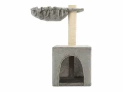Rascador para gatos con poste de sisal 105 cm ES848462 Gris Best