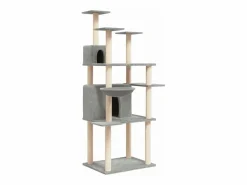 Rascador para gatos con postes de sisal claro 166 cm^Clicnbuy New
