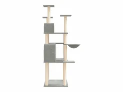 Rascador para gatos con postes de sisal claro 166 cm^Clicnbuy New