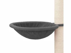 Rascador para gatos con postes de sisal oscuro 94,5 cm^Clicnbuy