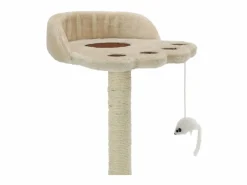 Rascador para gatos con poste de sisal 40 cm y marrón ES425747^
