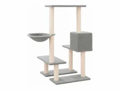 Rascador para gatos con postes de sisal claro 94,5 cm^Clicnbuy Outlet