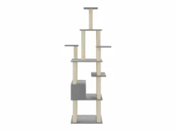 Rascador para gatos con postes de sisal claro 183 cm^Clicnbuy New