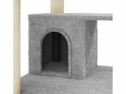 Rascador para gatos con postes de sisal claro 183 cm^Clicnbuy New