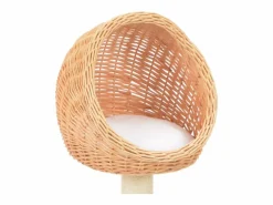 Rascador para gatos con poste de sisal madera natural de sauce^Clicnbuy Best