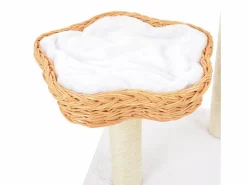 Rascador para gatos con poste de sisal madera natural de sauce^Clicnbuy Best