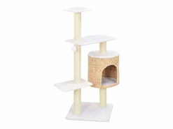 Clicnbuy Rascador para gatos de hierba marina con poste de sisal Marru00f3n Hot