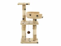 Clicnbuy Juego De Animales|Rascador para gatos poste de sisal 65 cm huellas