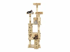 Juego De Animales|Rascador para gatos poste de sisal 170 cm huellas ES921055