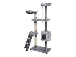 Clicnbuy Juego De Animales|Rascador para gatos poste rascador de sisal 150 cm huellas