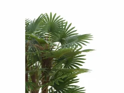 OZAIA Árbol artificial tipo palmera con tronco natural RHAPIS Verde Best