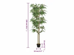 Planta Artificial|Árbol de bambú artificial con 988 hojas 150 cm ES691671