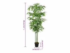 Árbol de bambú artificial con 240 hojas 80 cm ES638011^ Outlet