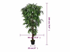 Planta Artificial|Árbol de mango artificial 900 hojas 180 cm