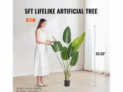 Planta Artificial|Árbol del Paraíso Artificial SucceBuy de 1,5 m, Planta Artificial