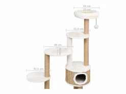 Árbol para gatos cojín lujo poste rascador hierba marina 148 cm^Clicnbuy Clearance