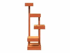 Clicnbuy Juego De Animales|Árbol para gatos madera maciza pino marrón cera 45,5x49x103 cm