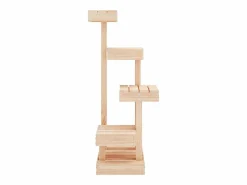 Clicnbuy Árbol para gatos madera maciza de pino 45,5x49x103 cm Marru00f3n New