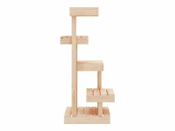 Clicnbuy Árbol para gatos madera maciza de pino 45,5x49x103 cm Marru00f3n New