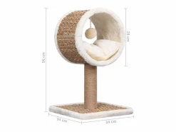 Árbol para gatos túnel superior y juguete hierba marina 56 cm^Clicnbuy New