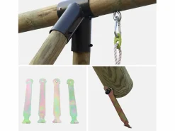 Área de juegos columpios, escalera de cuerda^Sweeek Outlet