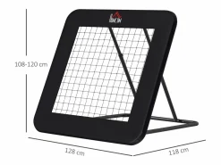 Reboteador de fútbol plegable, 5 posiciones ajustables, acero, (128x118x108-120cm)^ Clearance