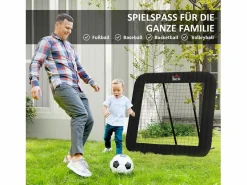 Reboteador de fútbol plegable, 5 posiciones ajustables, acero, (128x118x108-120cm)^ Clearance