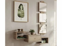 MB Muebles Bonitos Recibidor para Entrada Pasillo en Sonoma 99,5x22x145cm Neo Color natural claro Discount