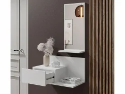 MB Muebles Bonitos Recibidor para Entrada Pasillo en 60x30x85,5cm Isabela Blanco Outlet