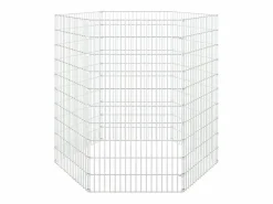 Transportín De Paseo Para Animales|Recinto animales corral 6 paneles hierro galvanizado 54x100 cm ES620205