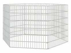 Transportín De Paseo Para Animales|Recinto animales corral 6 paneles hierro galvanizado 54x60 cm ES864964