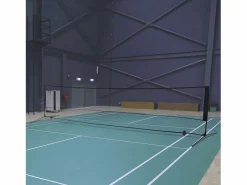 Aparato De Musculación|Red de bádminton ajustable y portátil, fabricada en metal y poliéster, con altura regulable, ideal para tenis y voleibol (400x103x94-158 cm)
